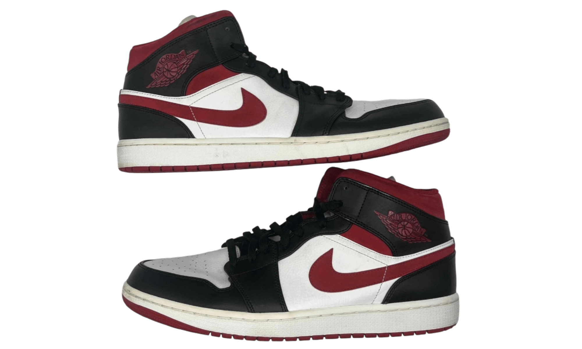 Jordan 1 Mid Gym Red Black White (PreOwned) (No Box)