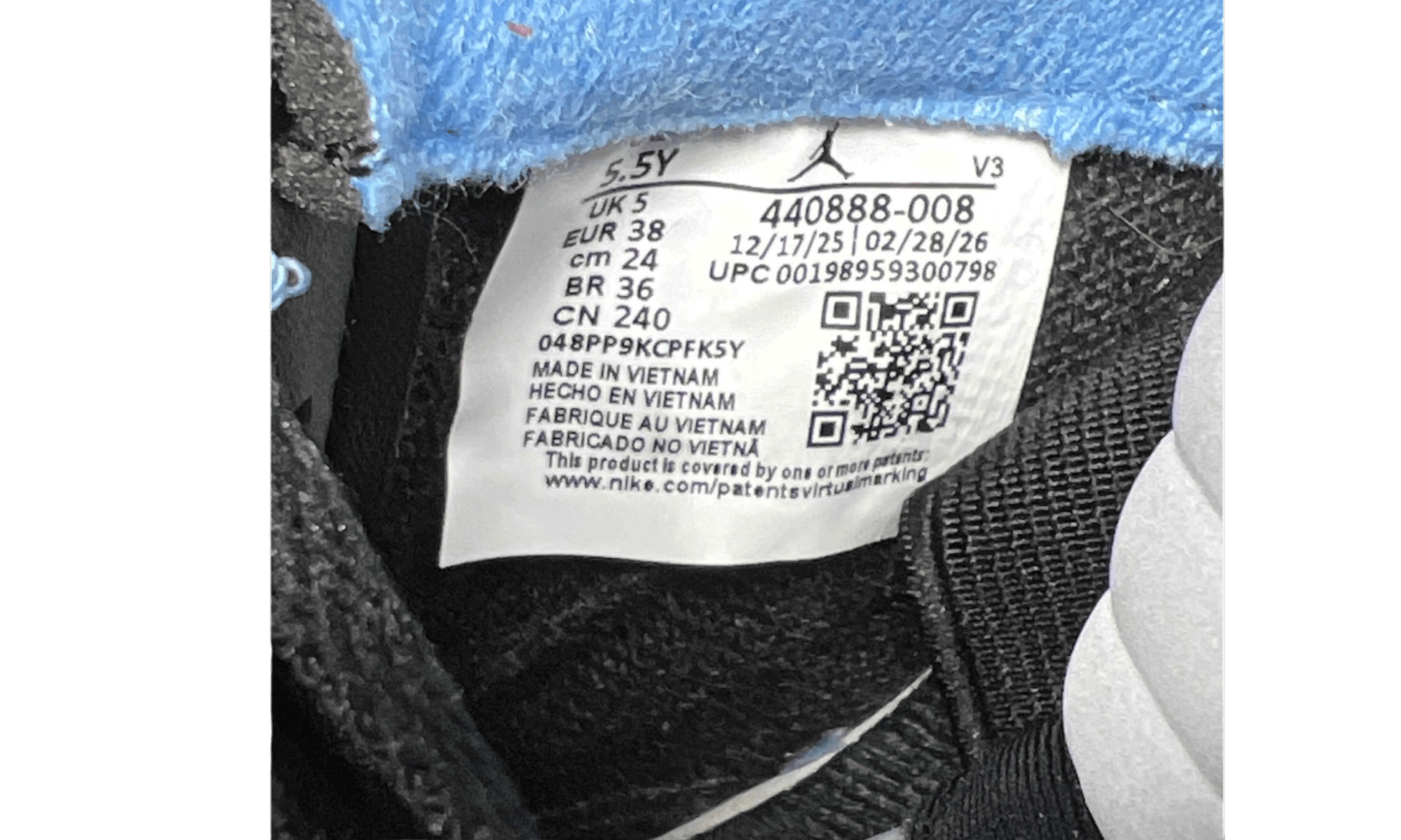 Jordan 5 Retro Black University Blue (2026) (GS) (PreOwned) (No Box)