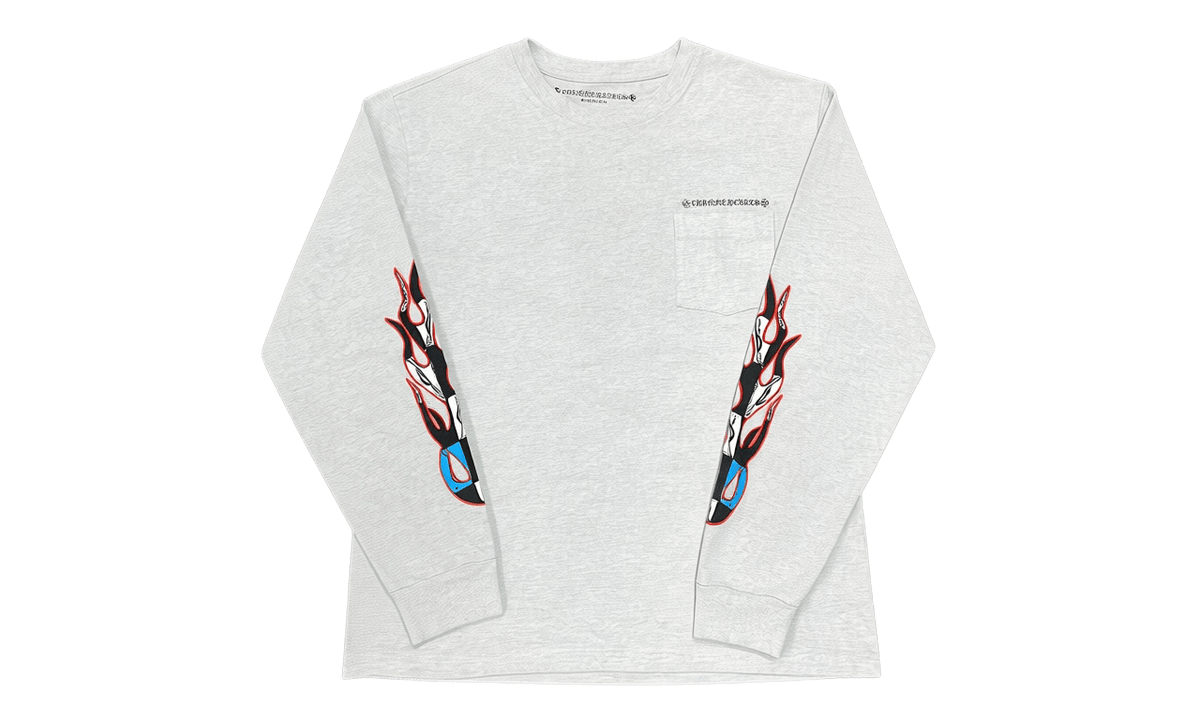 Chrome Hearts x Matty Boy Brain Longsleeve T-shirt Ash Grey (Preowned)