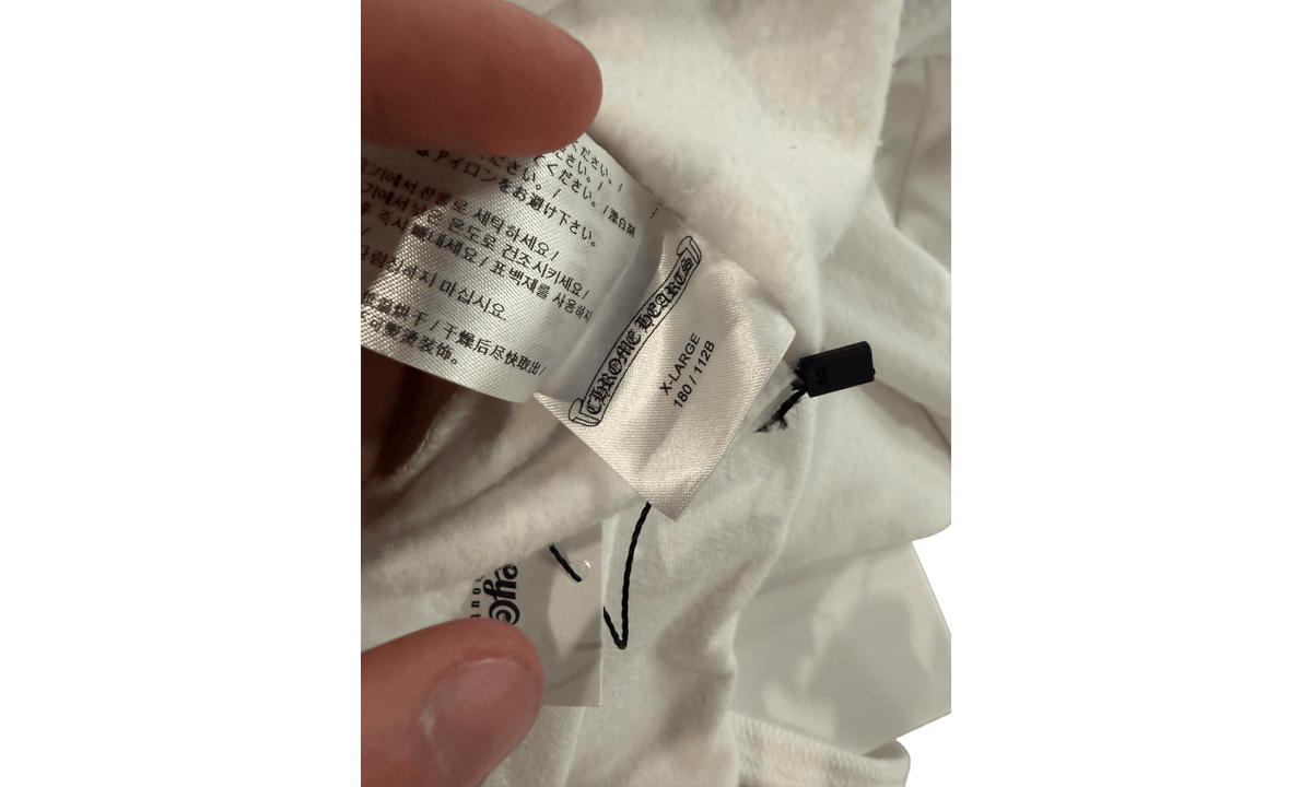 Chrome Hearts Yellow Plus Cross White Hoodie