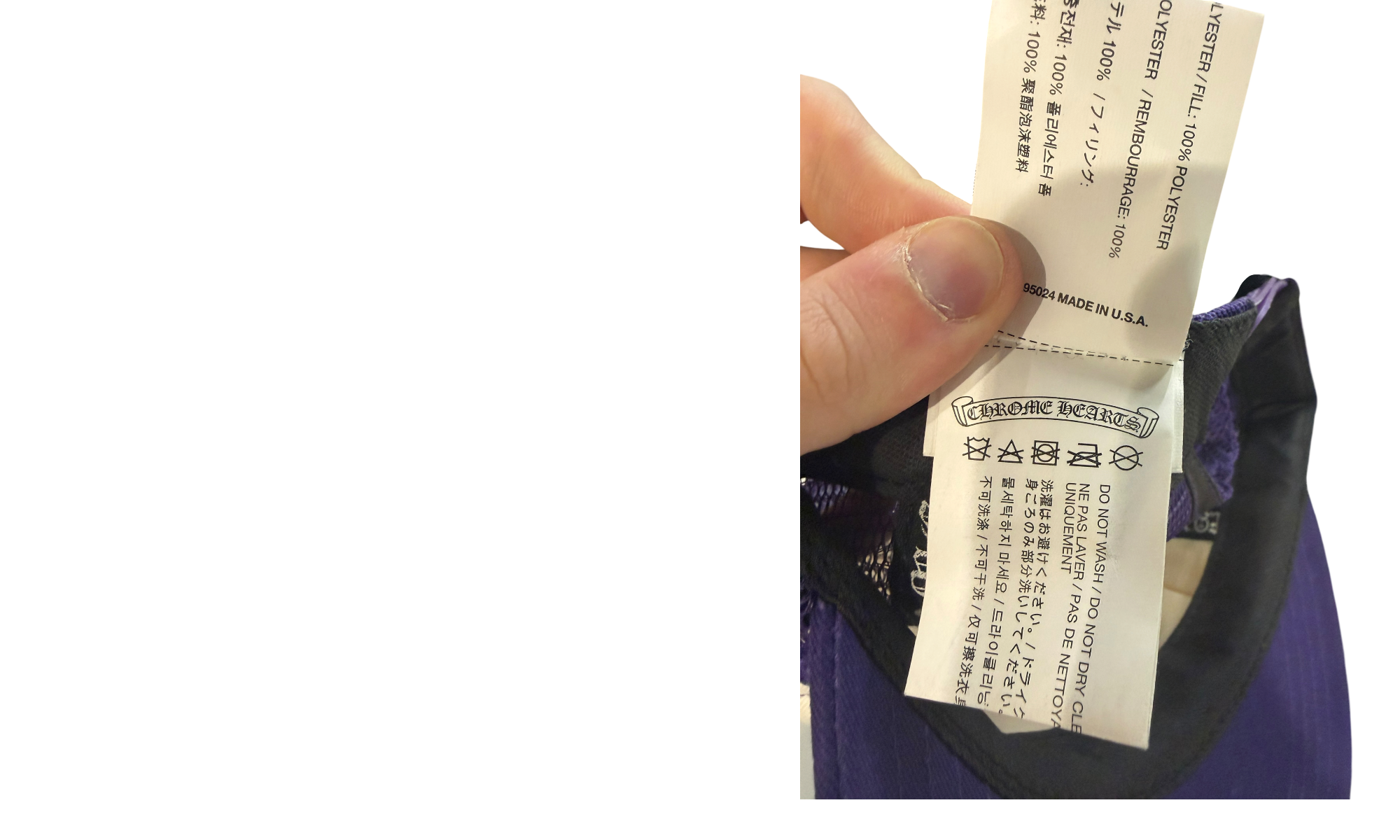 Chrome Hearts Fuck Hollywood Trucker Hat Purple/White/Pink