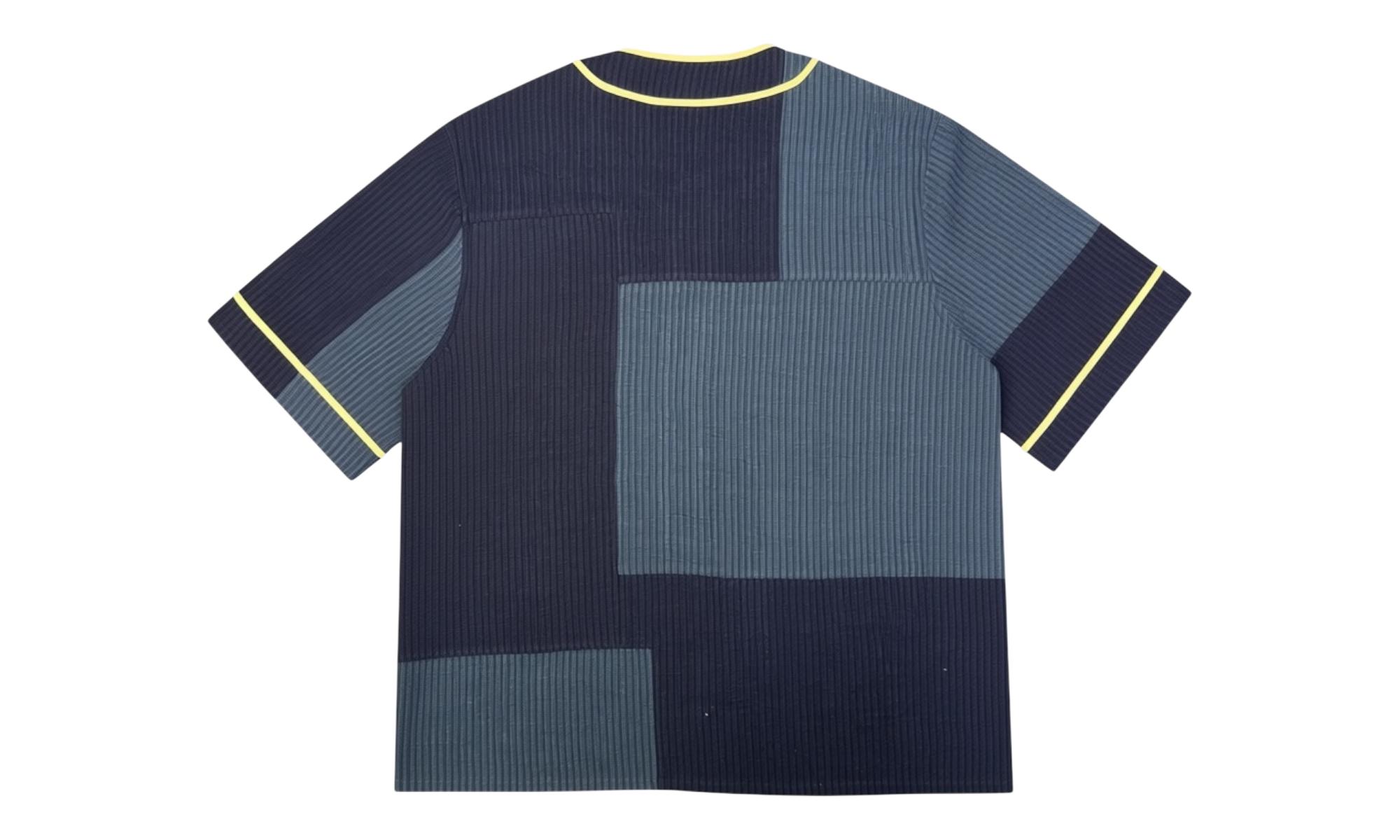 Kith Patchwork Indigo Seersucker Short Sleeve Daley Indigo T-Shirt
