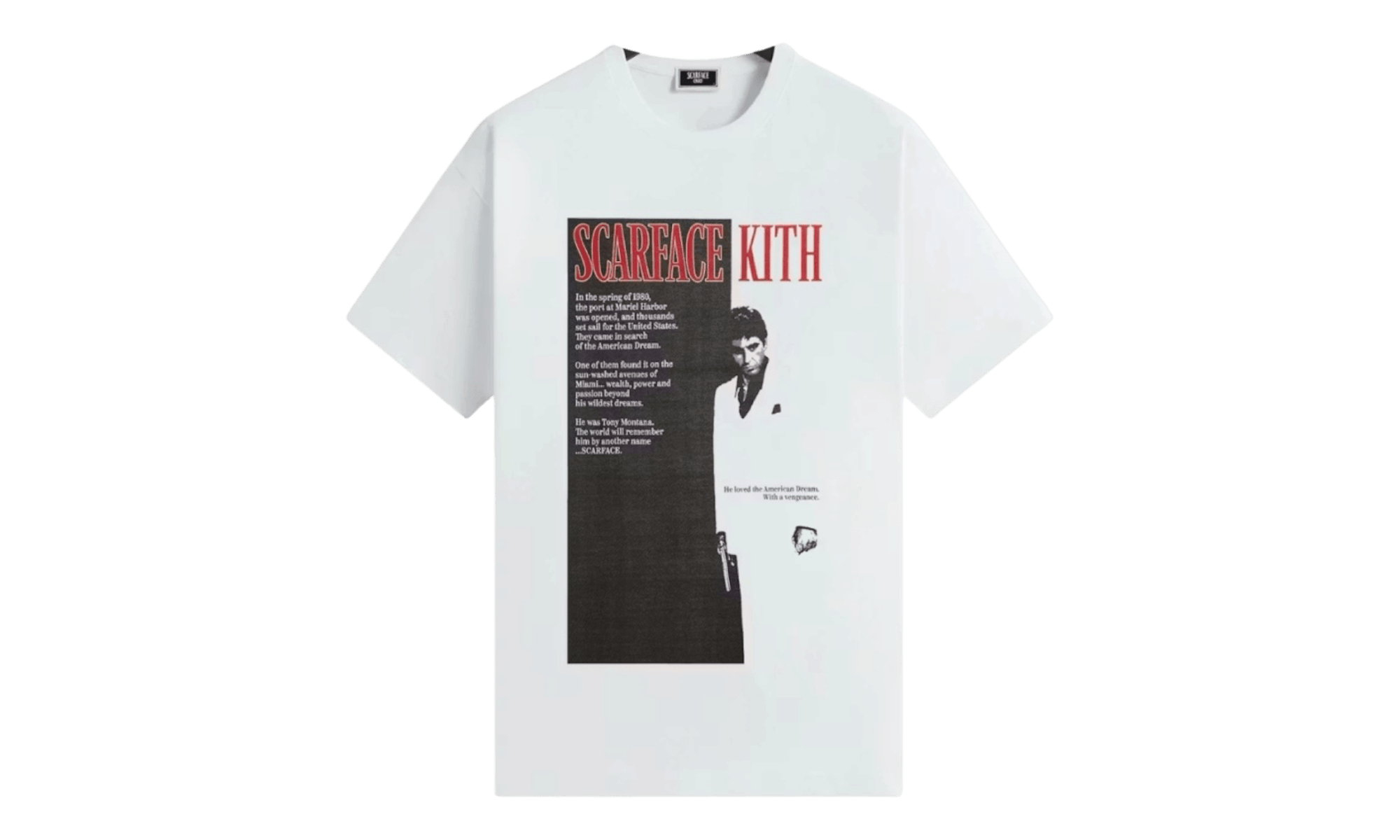 Kith x Scarface Film Poster Vintage Tee White