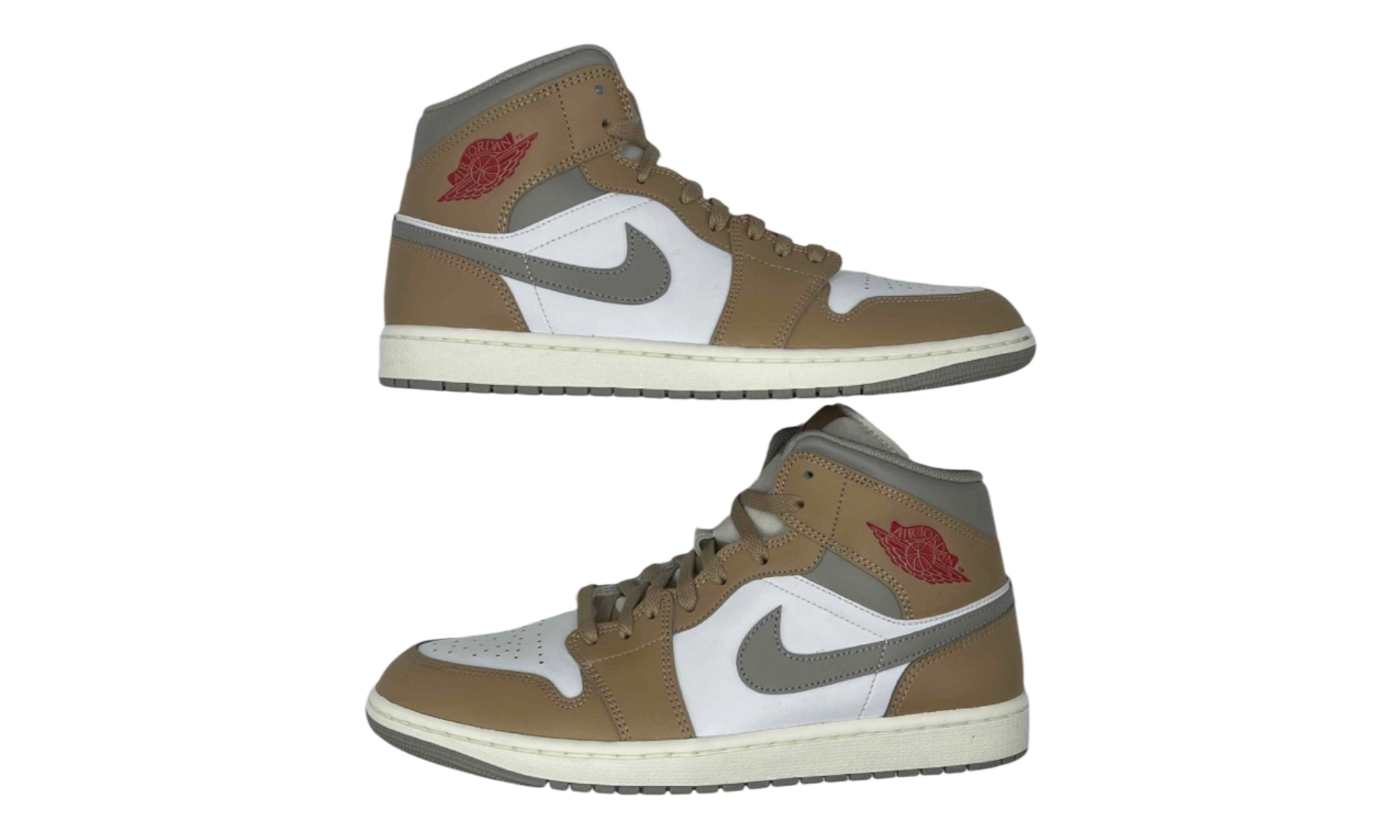 Jordan 1 Mid Rattan White College Grey (PreOwned)