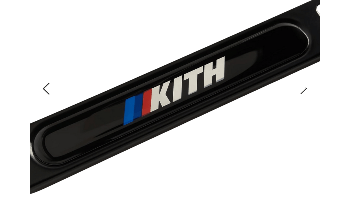 Kith x BMW Black License Plate Holder