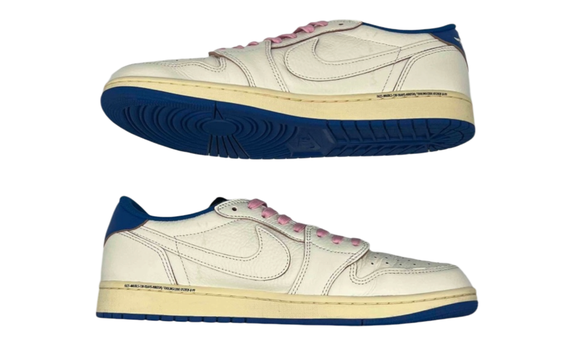 Jordan 1 Retro Low OG SP Fragment x Travis Scott Sail Military Blue (PreOwned)