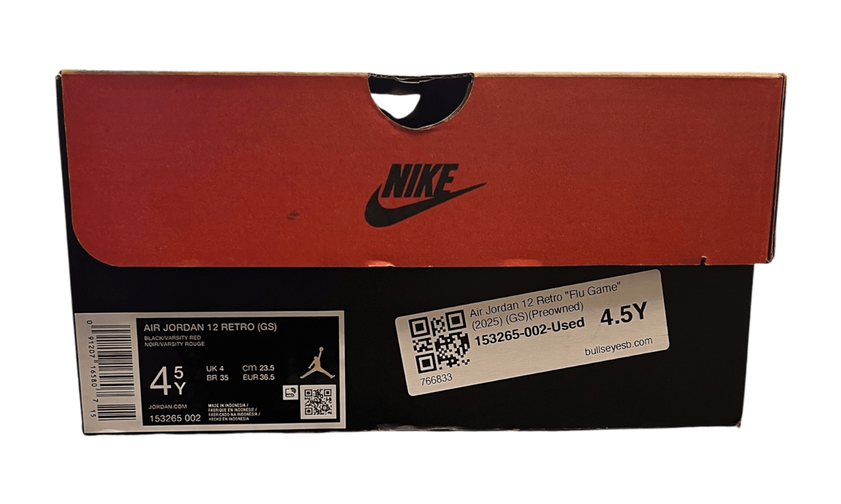 Air Jordan 12 Retro "Flu Game" (2025) (GS) (Preowned)