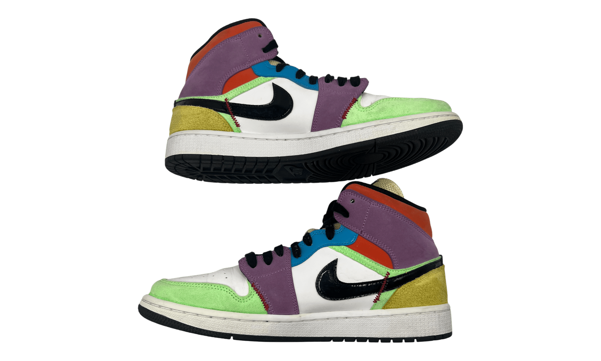 Jordan 1 Mid SE Multi-Color (Women's) (PreOwned) (No Box)