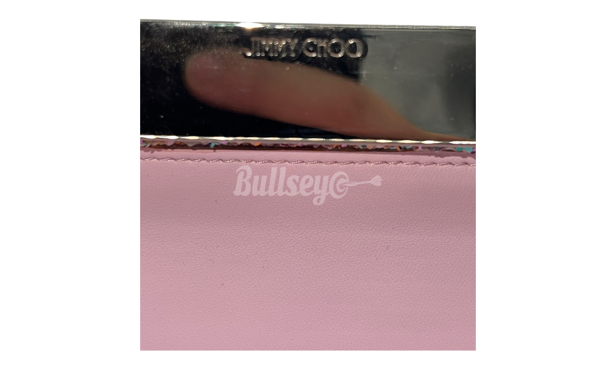 Jimmy Choo Ellipse  Glow-In-The-Dark Glitter Clutch Bag