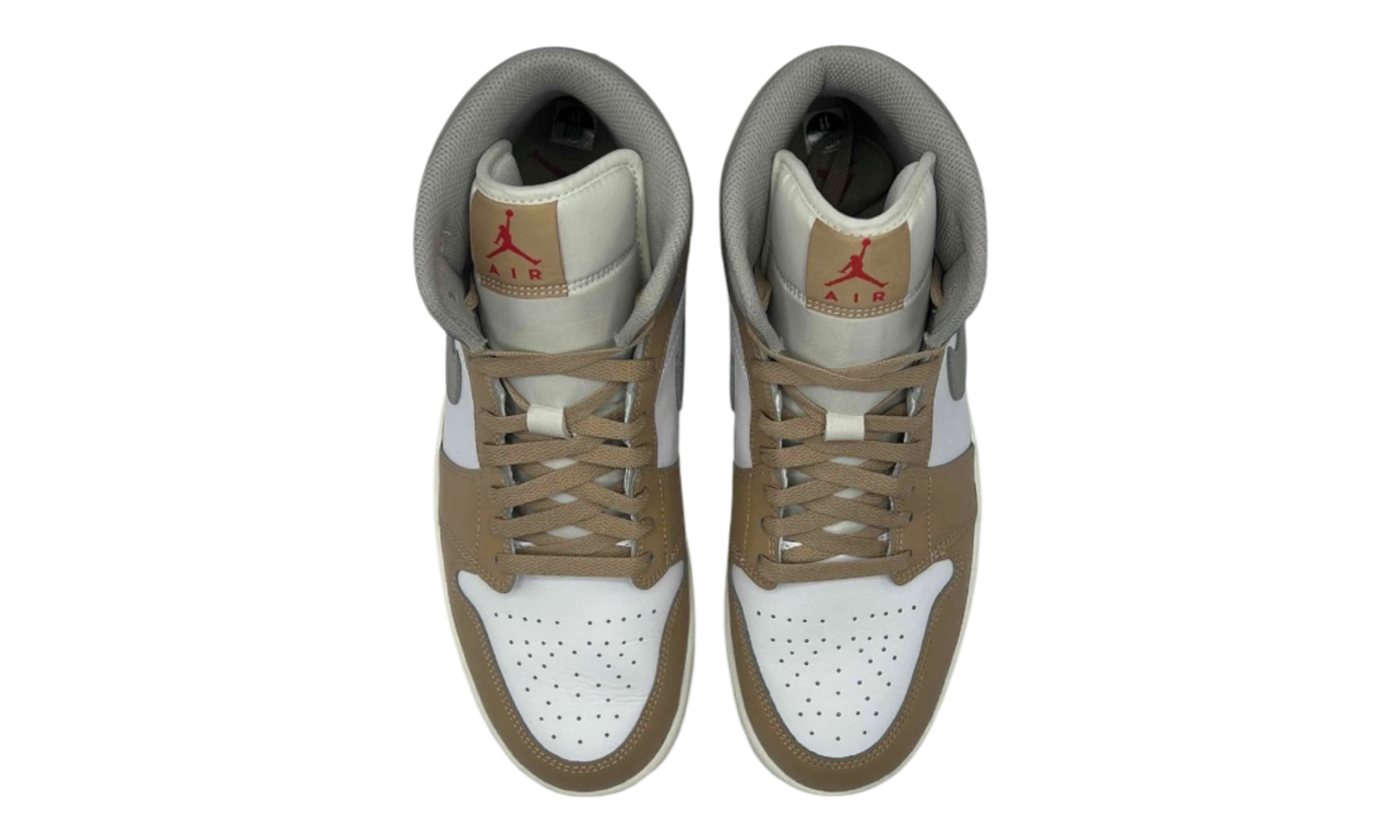 Jordan 1 Mid Rattan White College Grey (PreOwned)