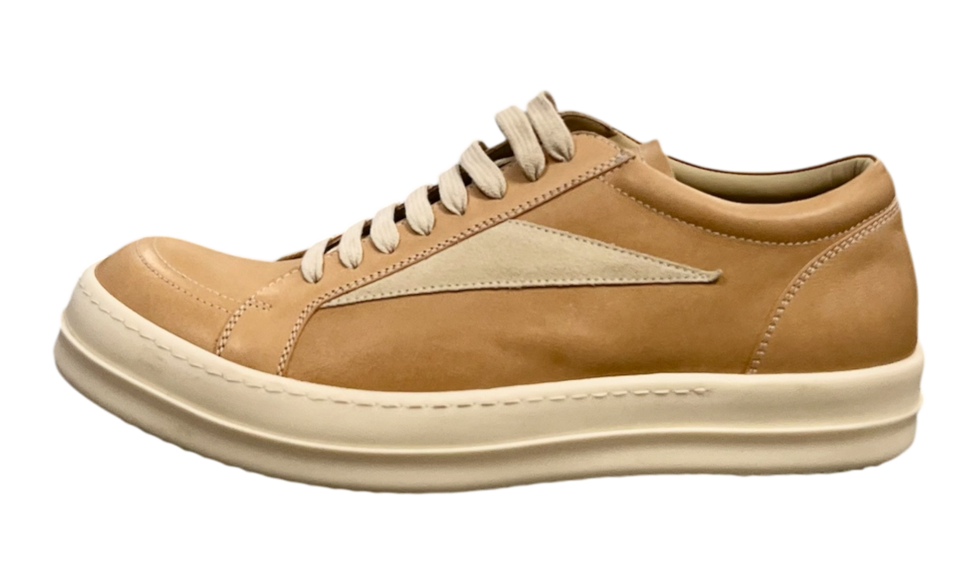 Rick Owens Beige Hollywood Vintage Beige Sneakers (PreOwned)