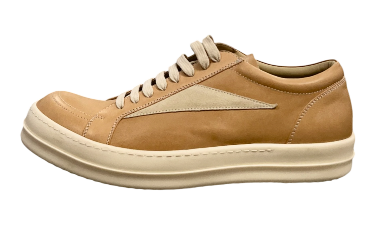 Rick Owens Beige Hollywood Vintage Beige Sneakers (PreOwned)
