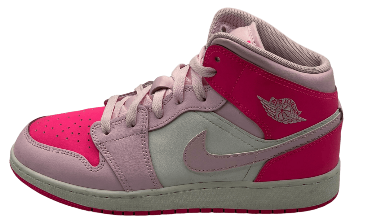 Jordan 1 Mid Fierce Pink (GS) (PreOwned) (No Box)