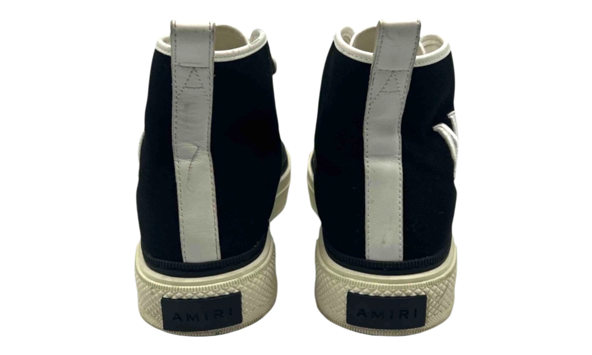 AMIRI M.A. Logo Court High Black White (PreOwned) (No Box)