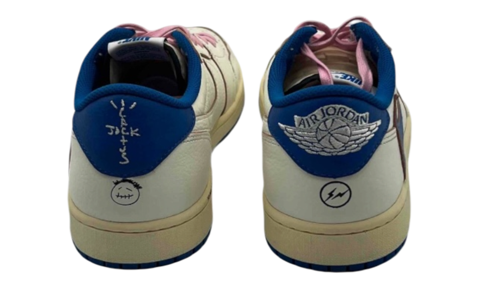 Jordan 1 Retro Low OG SP Fragment x Travis Scott Sail Military Blue (PreOwned)
