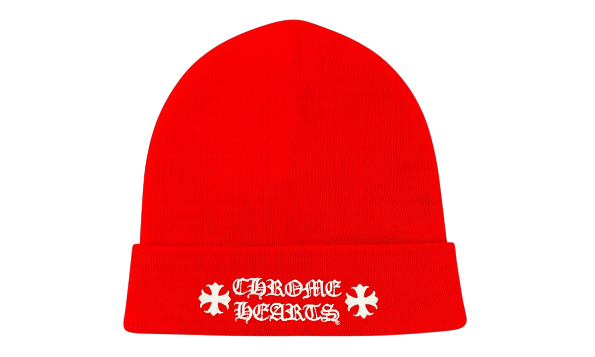 Chrome Hearts Logo Beanie Red (Preowned)