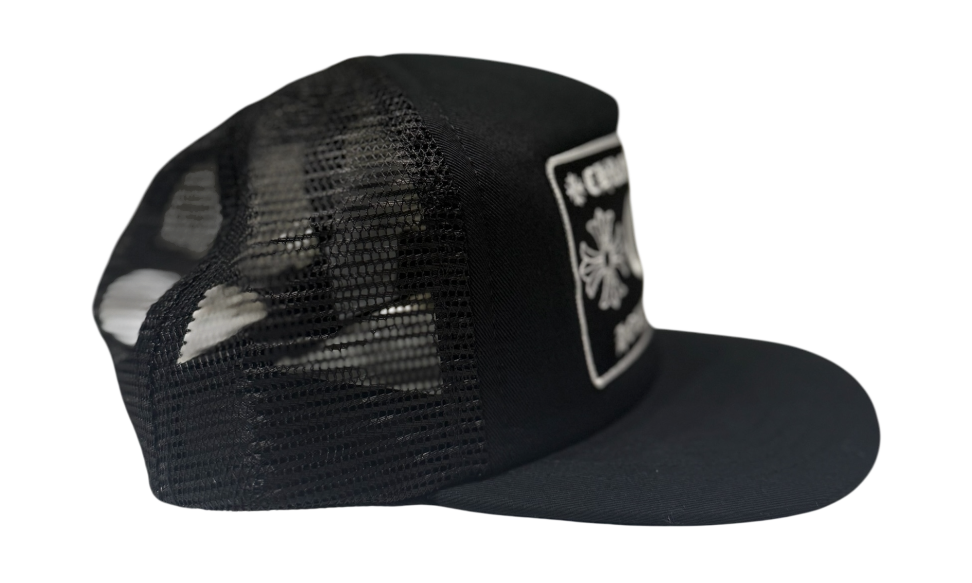 Chrome Hearts CH Hollywood Trucker Hat Black/Black