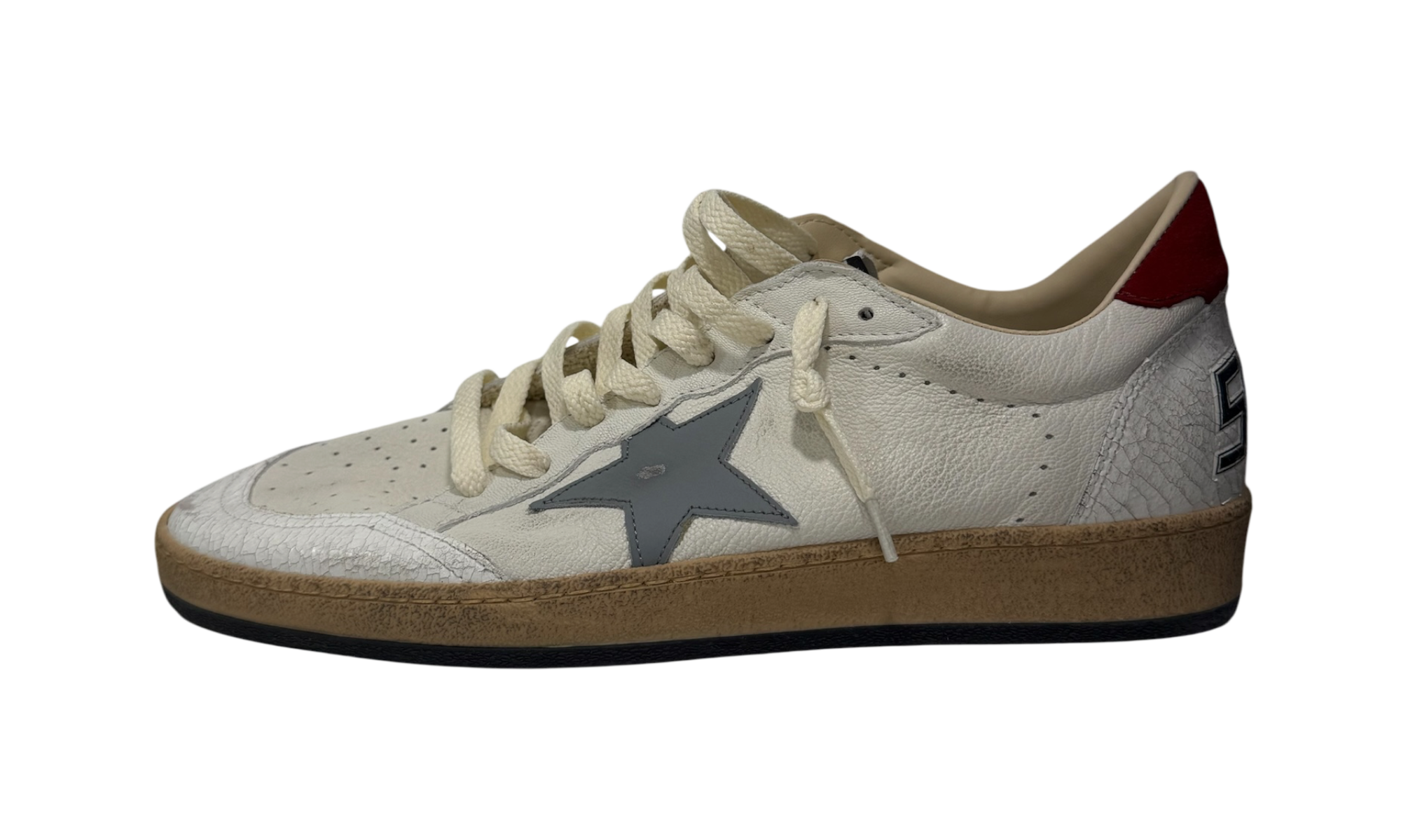 Golden Goose Men's Grey/White Ball Star Sneaker