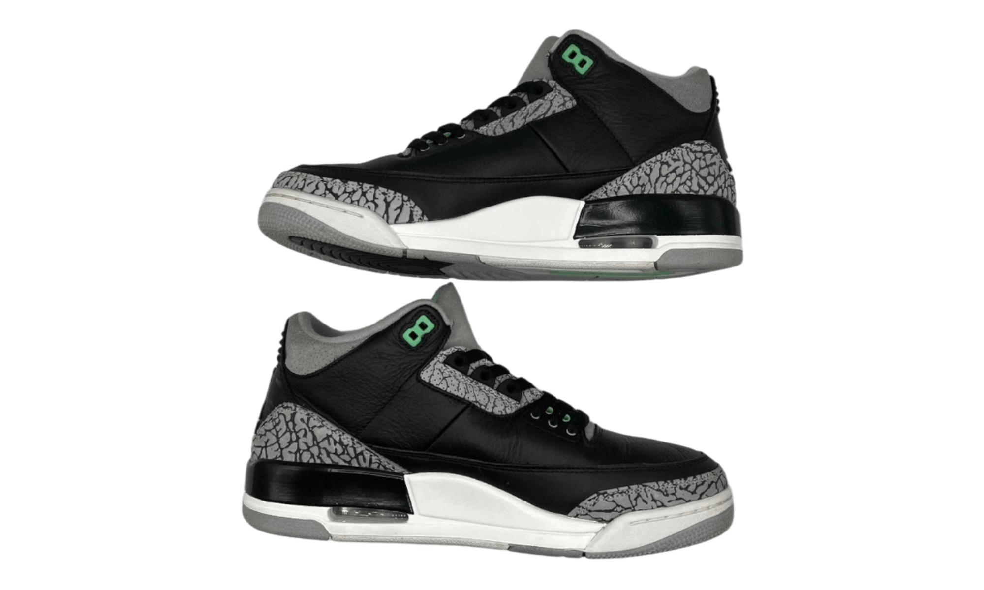 Jordan 3 Retro Green Glow (PreOwned) (No Box)