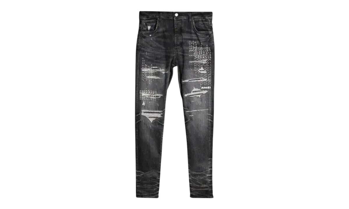 Amiri Boro Repaired Rain Grey Jeans (PreOwned)