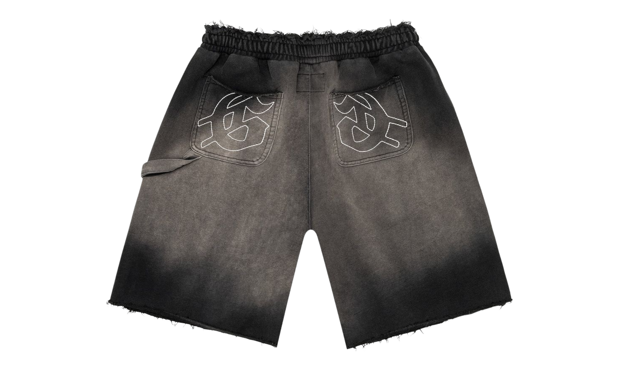 Godspeed Carpenter Distressed Sun Faded Black Shorts