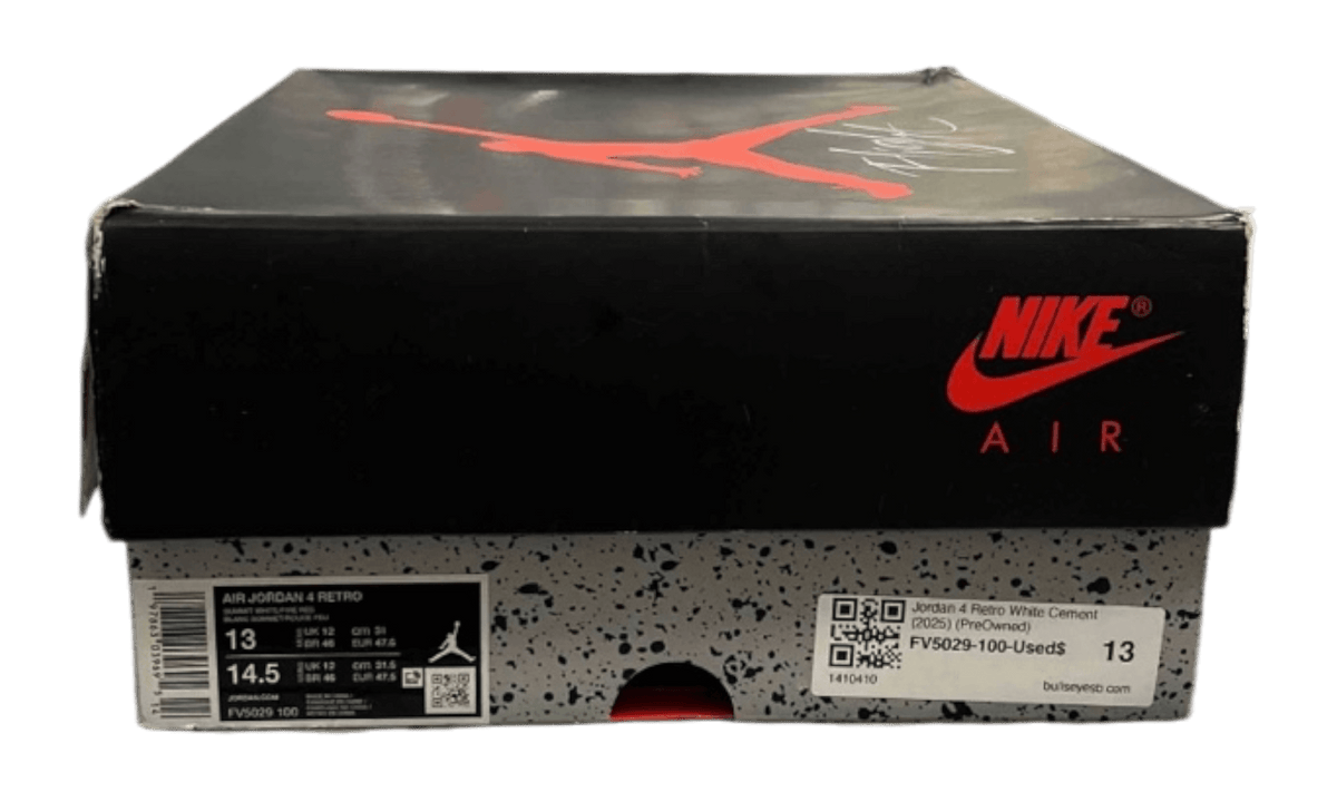 Jordan 4 Retro White Cement (2025) (PreOwned)