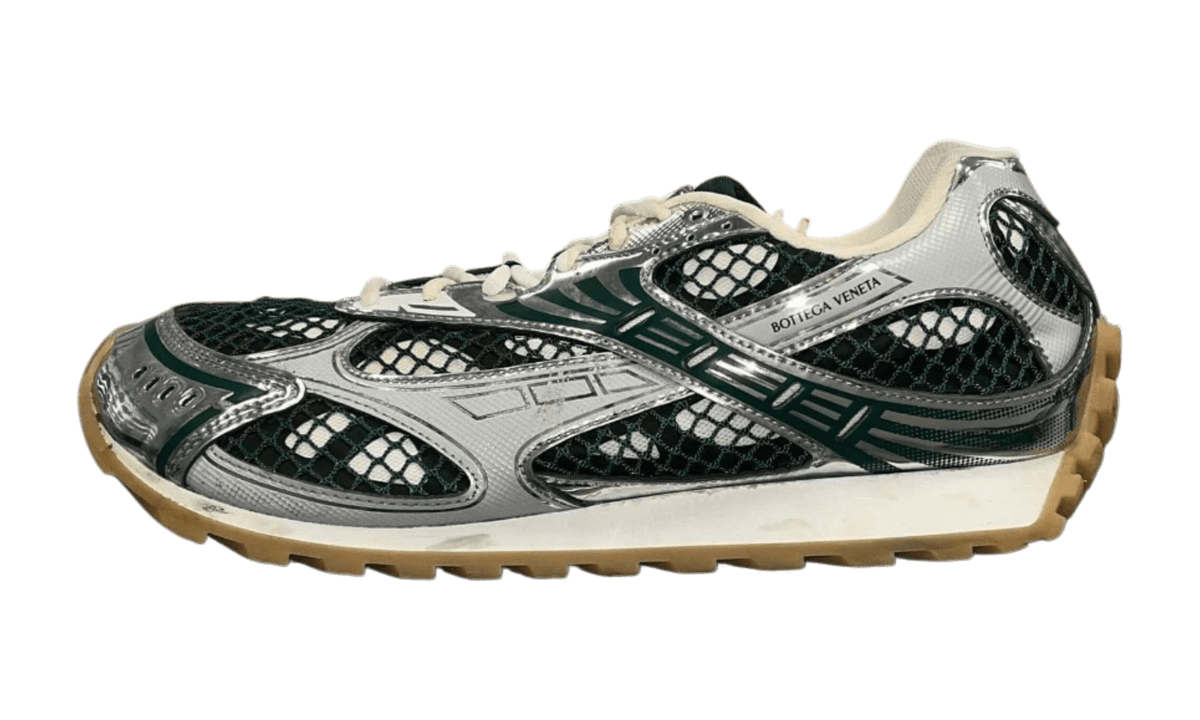 Bottega Veneta Orbit Billard Silver/Green Sneakers (Preowned)