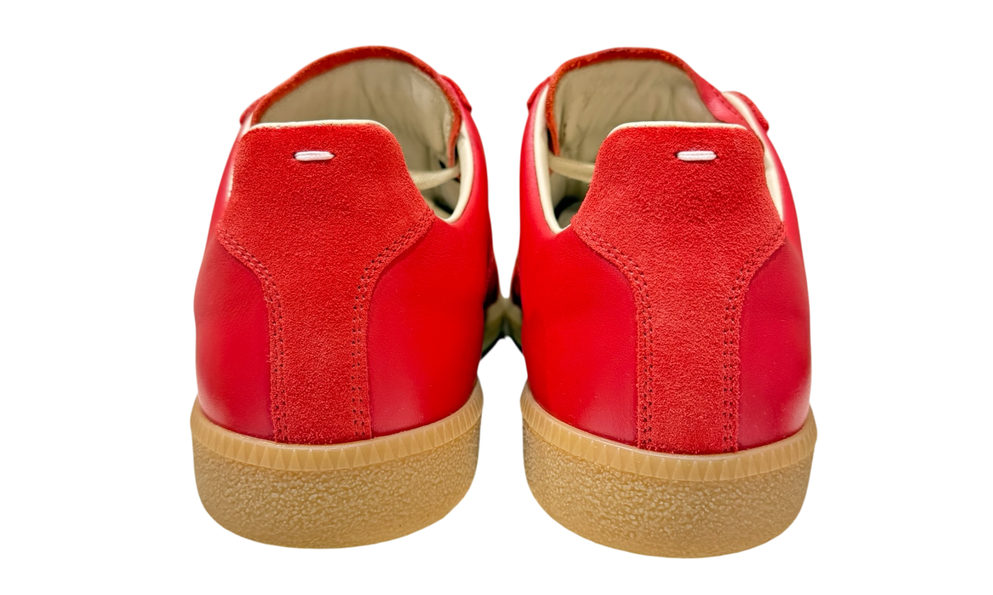 Maison Margiela Replica German Army Trainer (GAT) Red Sneaker Gum Sole