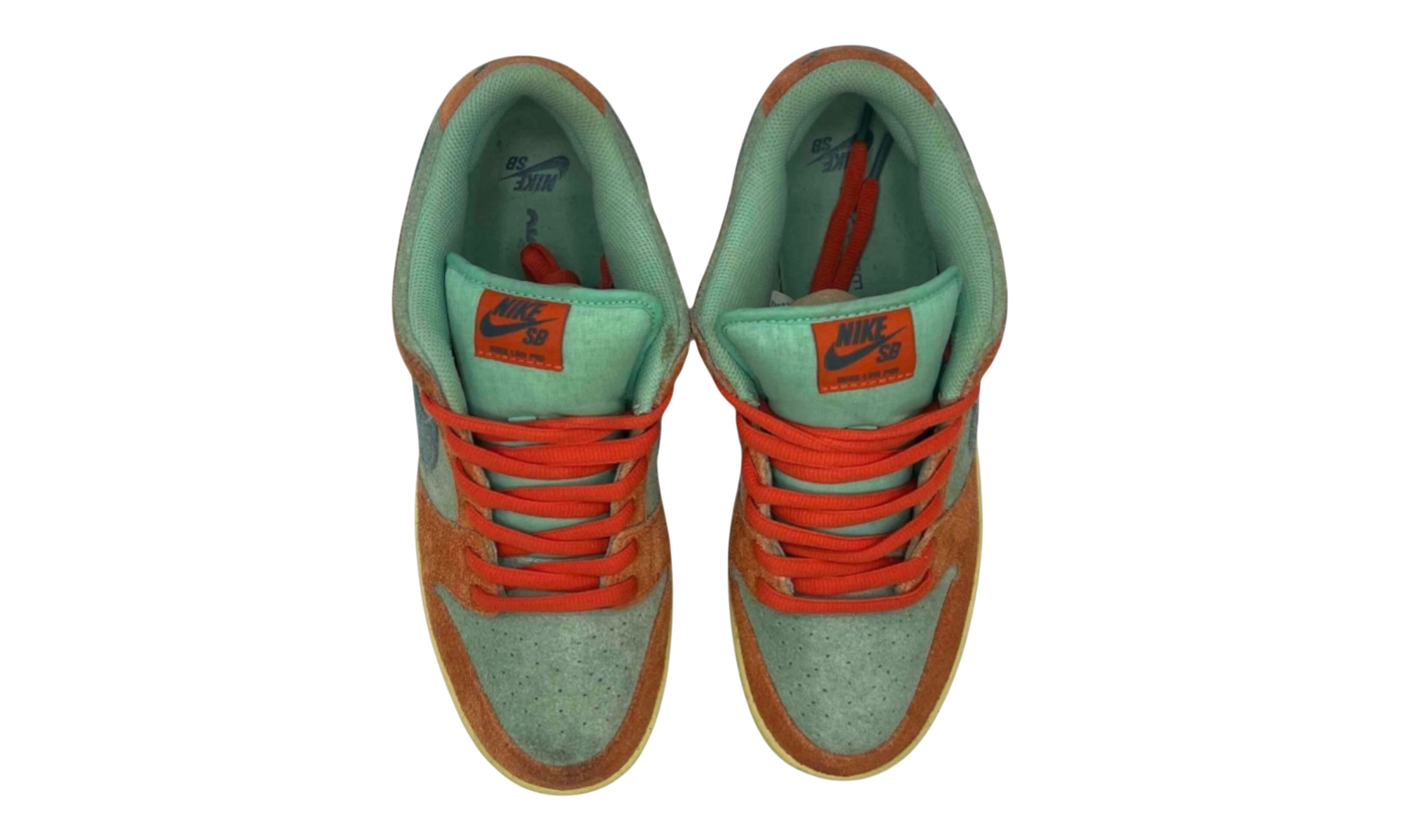 Nike SB Dunk Low Orange Emerald Rise (PreOwned) (No Box)