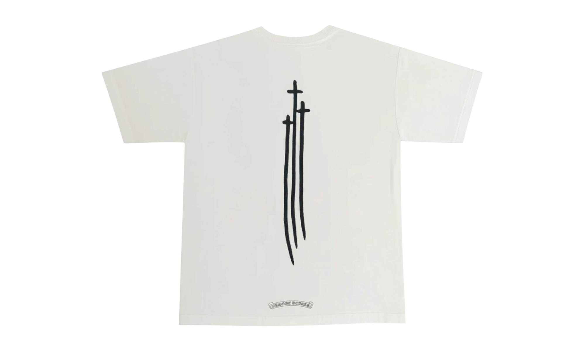 Chrome Heart Letter Dagger White T-Shirt