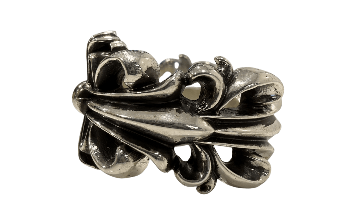 Chrome Hearts Double Floral Cross .925 Silver Ring