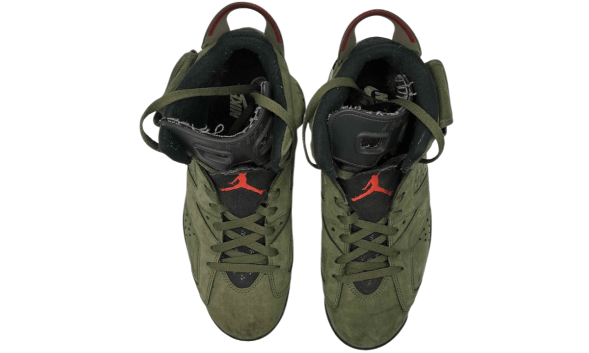Travis Scott x Air Jordan 6 Retro "Olive" (PreOwned) (No Box)