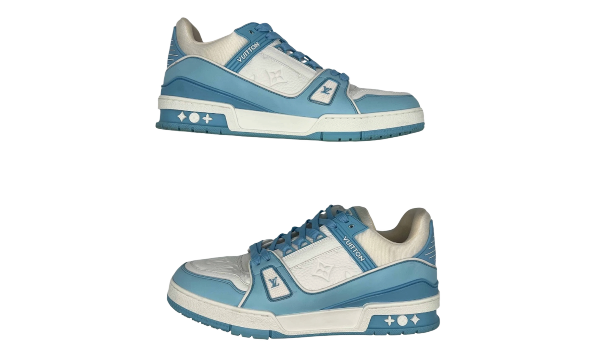 Louis Vuitton Sky Blue Trainers LV8 (PreOwned) (No Box)