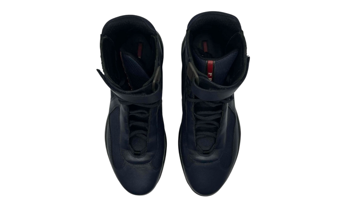 Prada America Cup Navy High Top (PreOwned) (No Box)