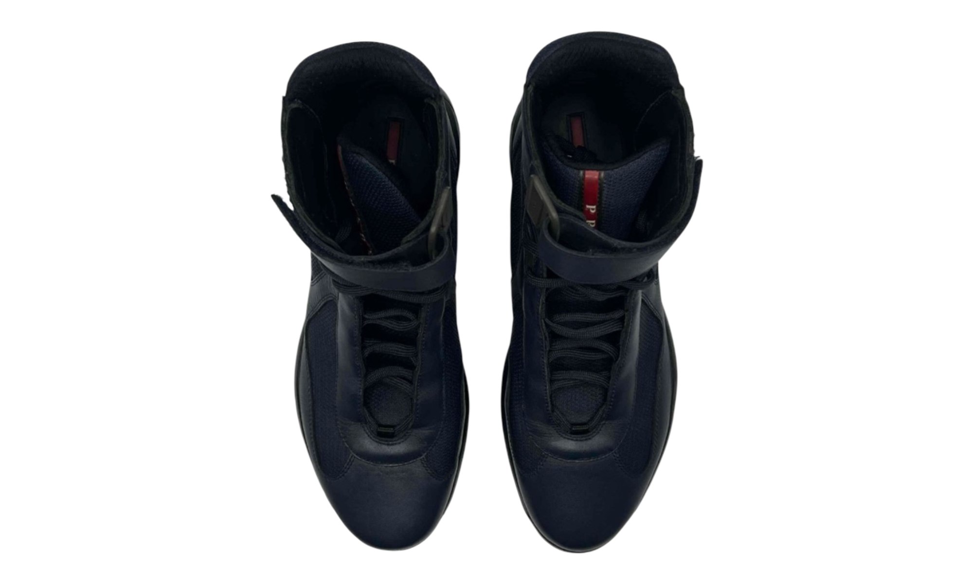 Prada America Cup Navy High Top (PreOwned) (No Box)
