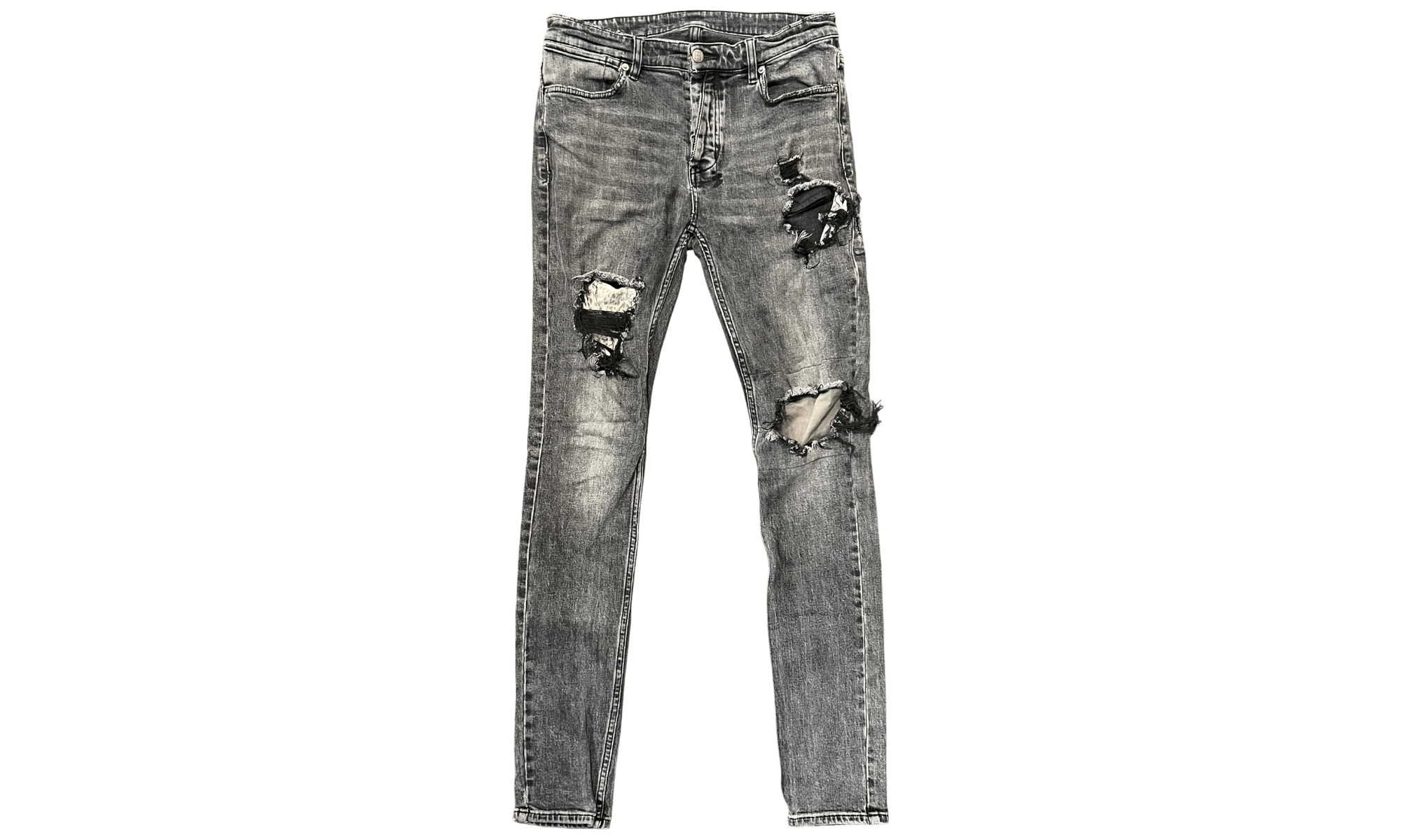 Ksubi Grey Wash Distressed Jean (PreOwned)