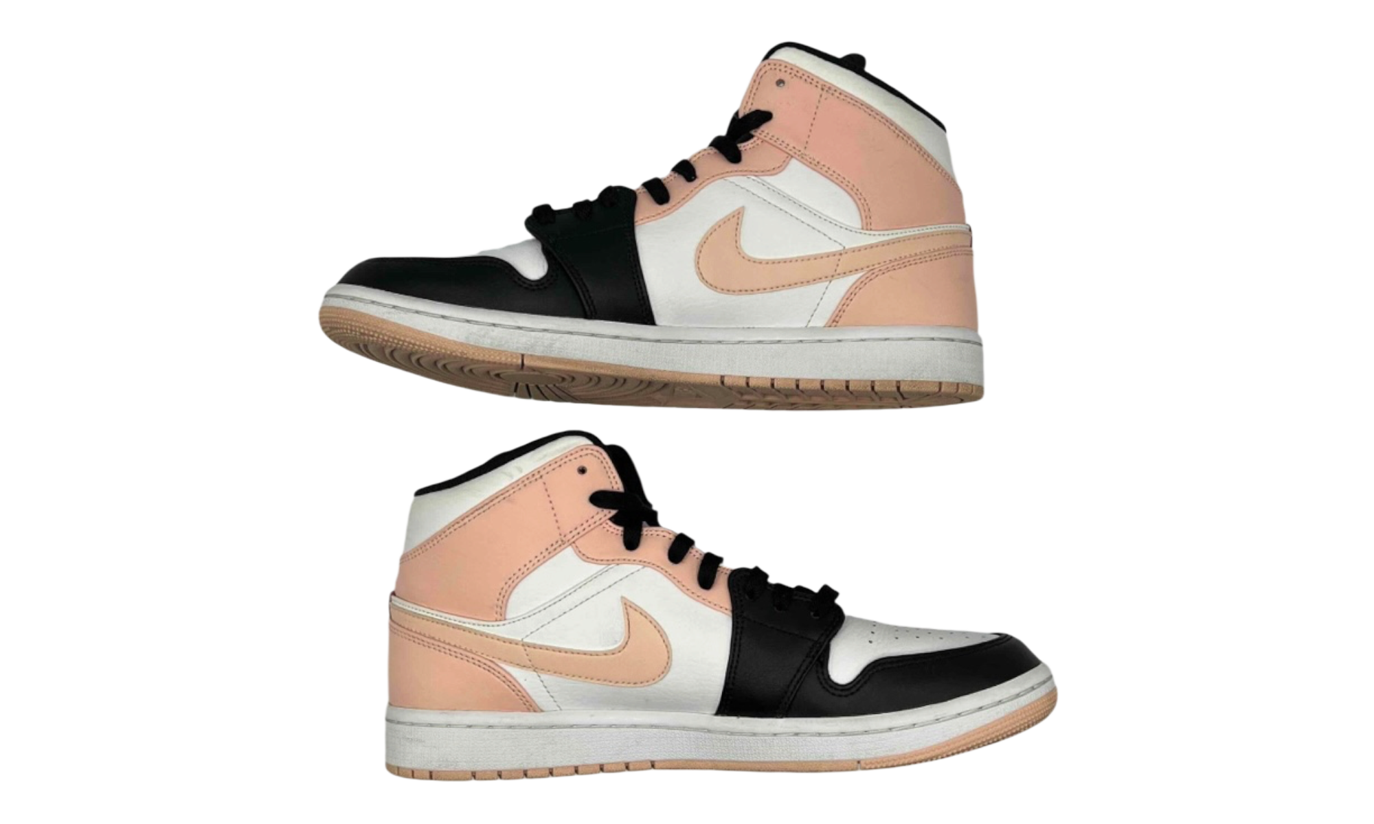 Jordan 1 Mid Arctic Orange Black Toe (PreOwned) (No Box)