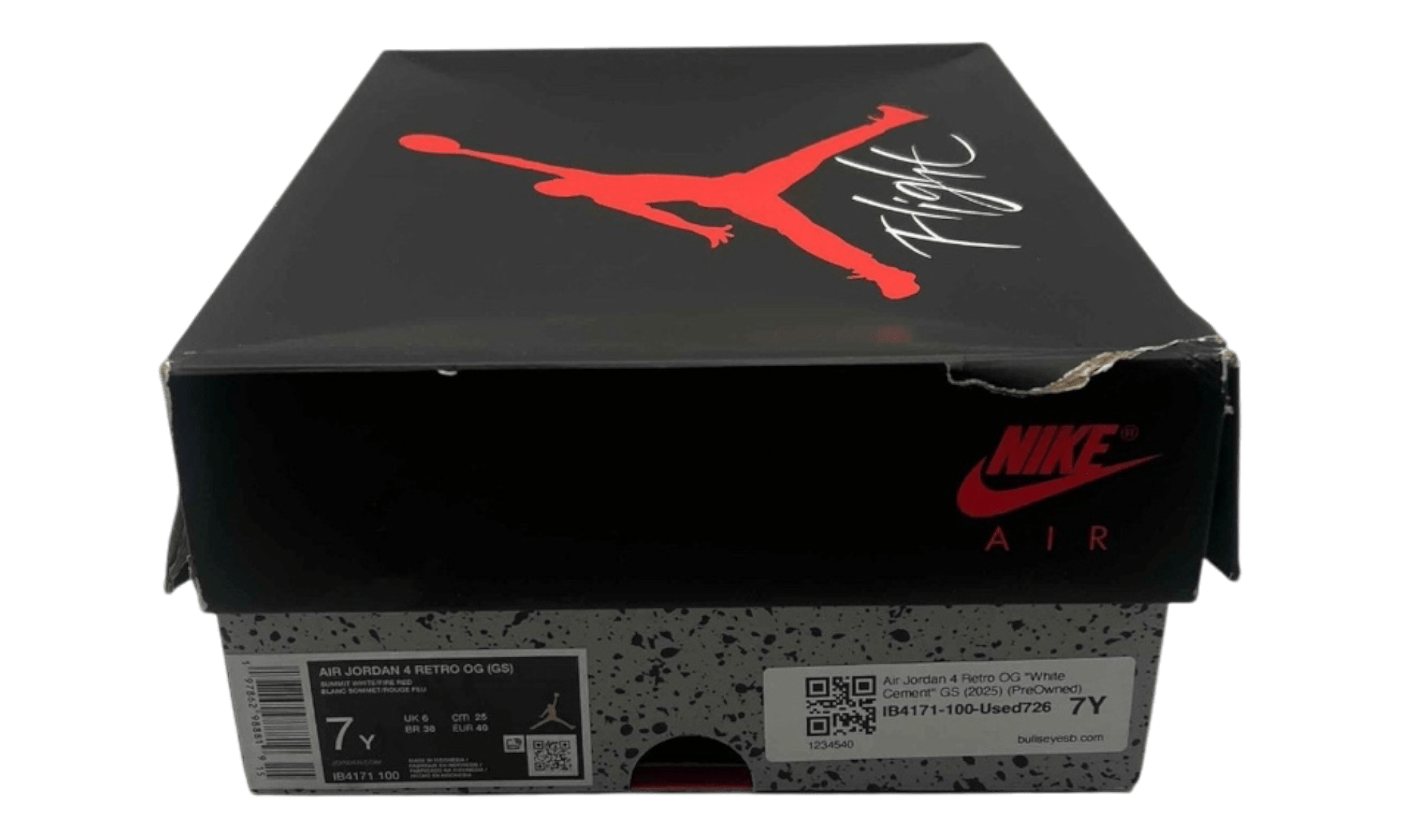 Air Jordan 4 Retro OG "White Cement" GS (2025) (PreOwned)