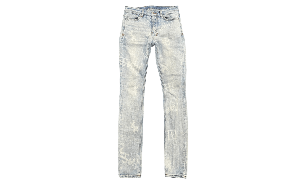 Ksubi All Over Print Blue Denim (PreOwned)