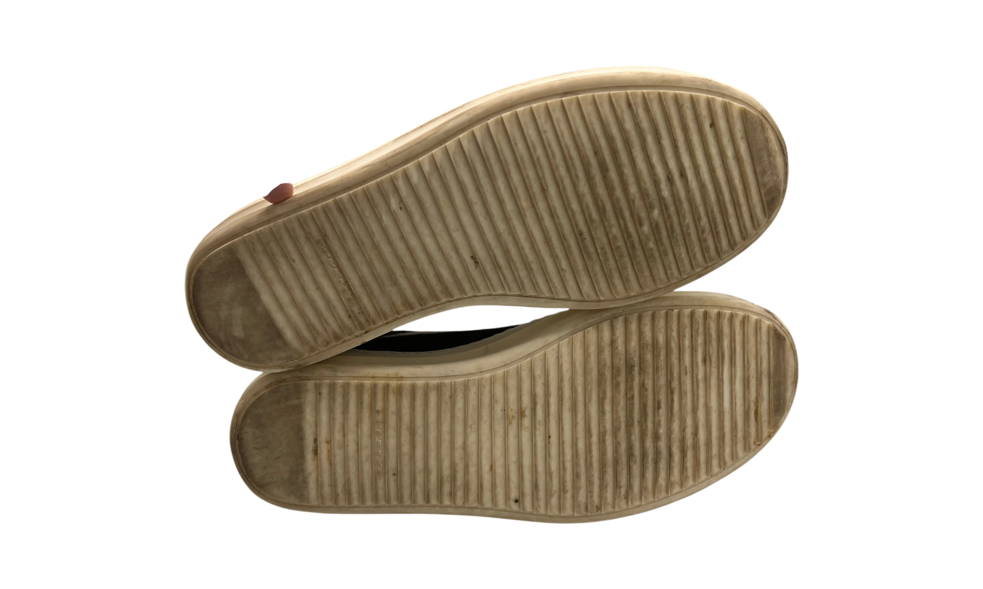 Rick Owens DRKSHDW Vintage Fleece Black/Milk Sneakers (Preowned)