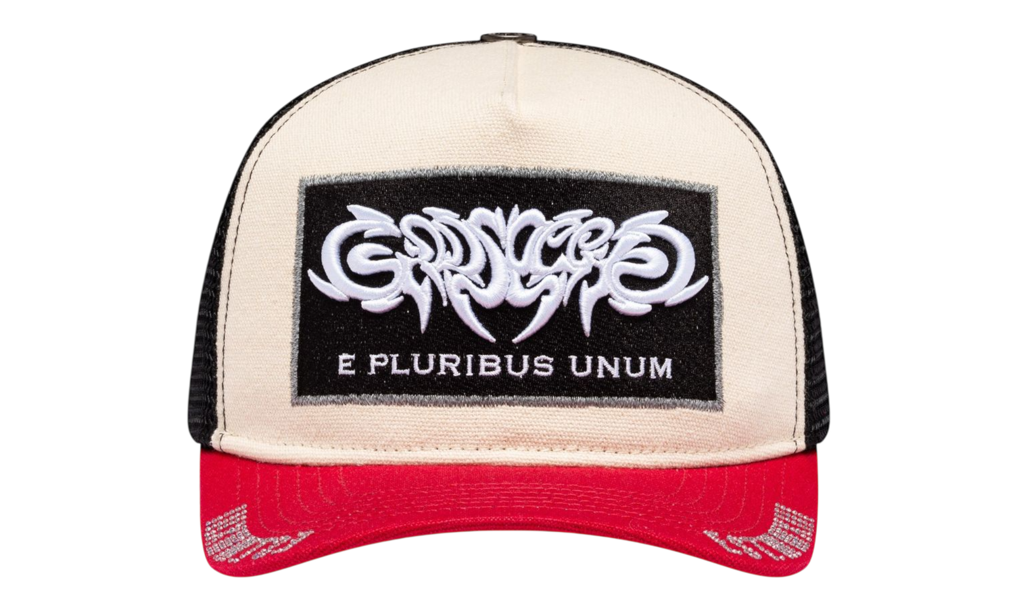 Godspeed E Pluribus Red/White Trucker