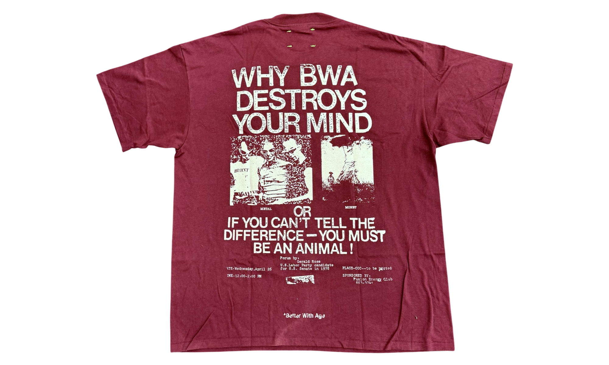 Better With Age Monet Assorted Maroon Red T-Shirt