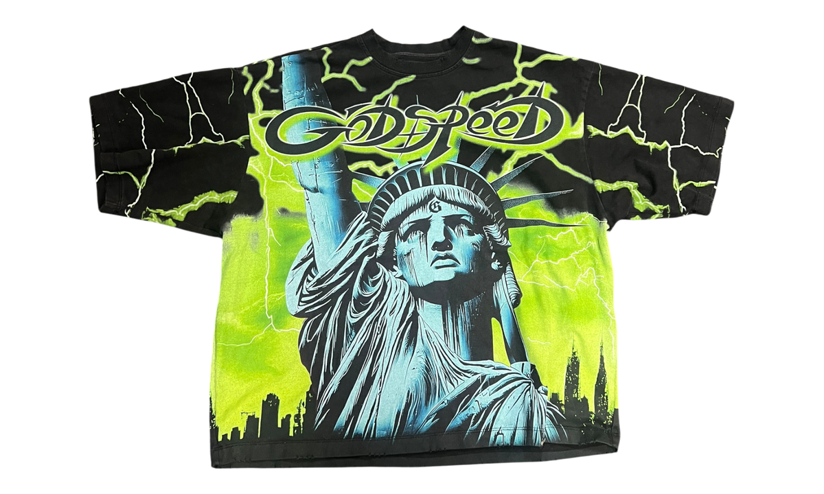 Godspeed Voltage Lime Wash Black T-shirt (PreOwned)