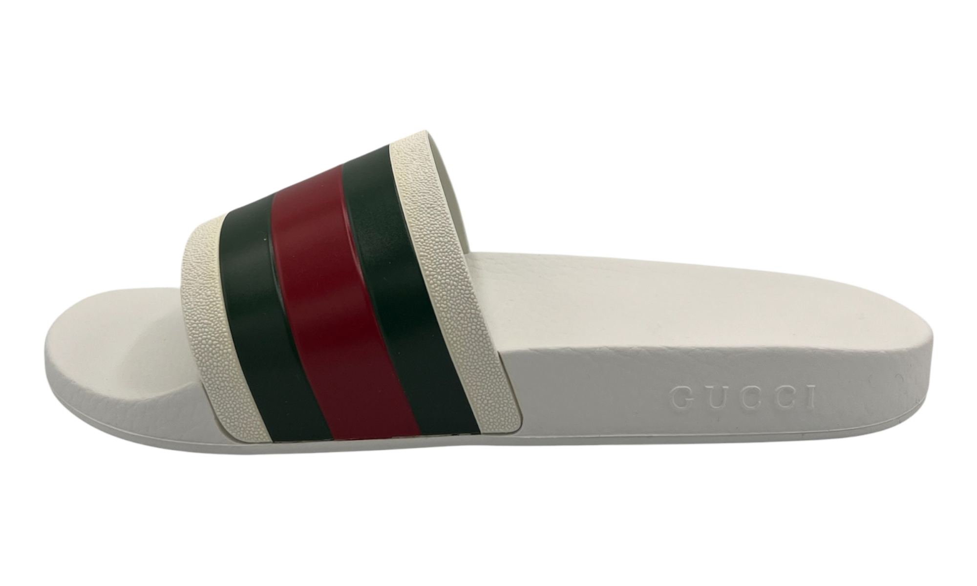 Gucci Pursuit Pool Slides White