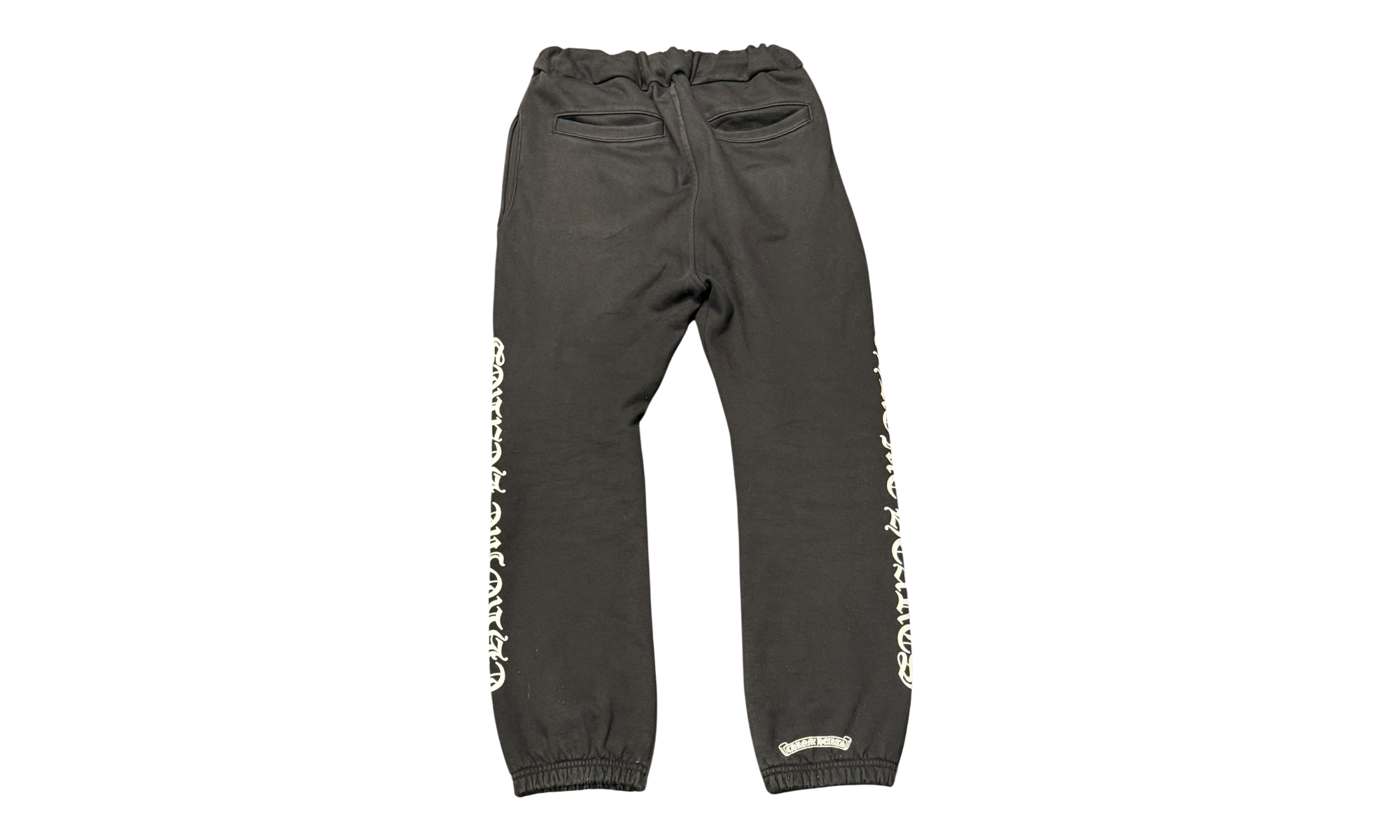 Chrome Hearts Scroll Logo Black Sweatpants (PreOwned)