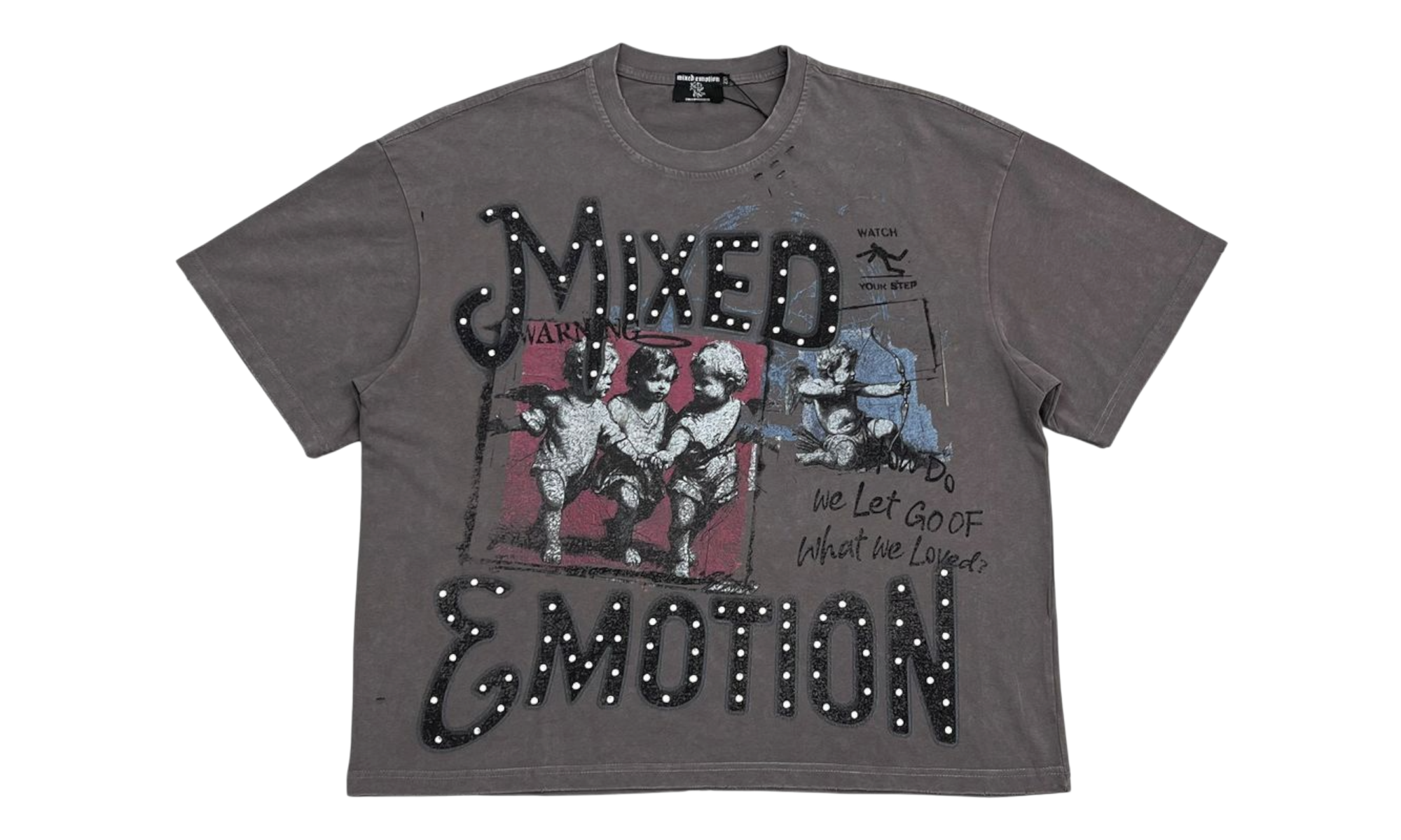 Mixed Emotions Friends Grey T-Shirt