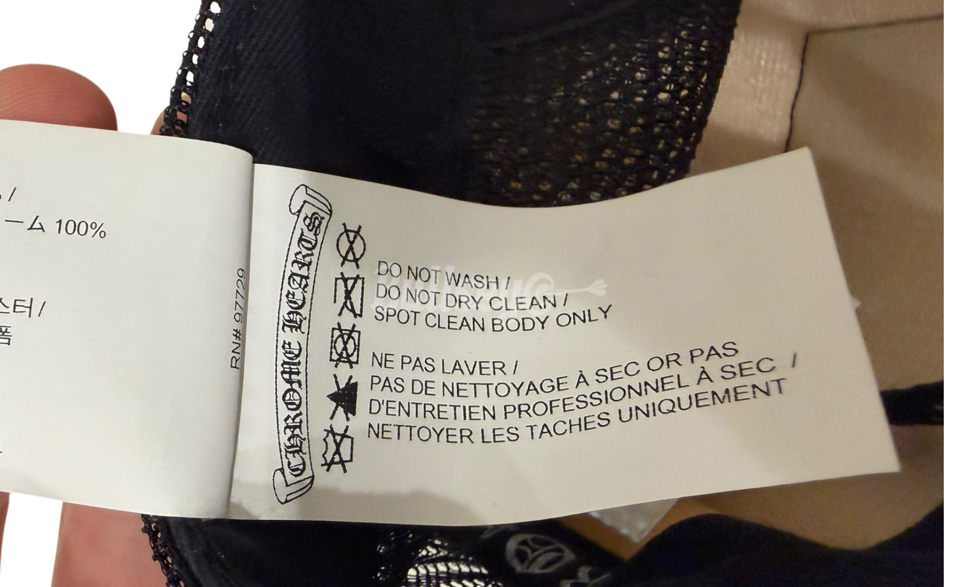 Chrome Hearts White/Black Hollywood Trucker Hat