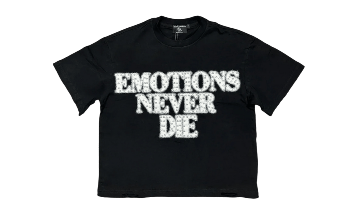 Mixed Emotion "End" Rhinestone Black T-Shirt