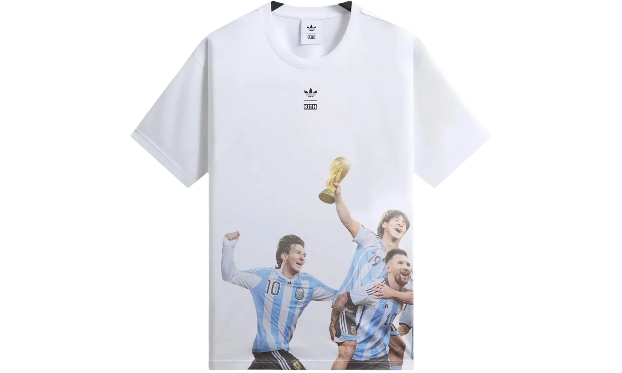 Kith x adidas Messi Football World Cup Graphic Tee White