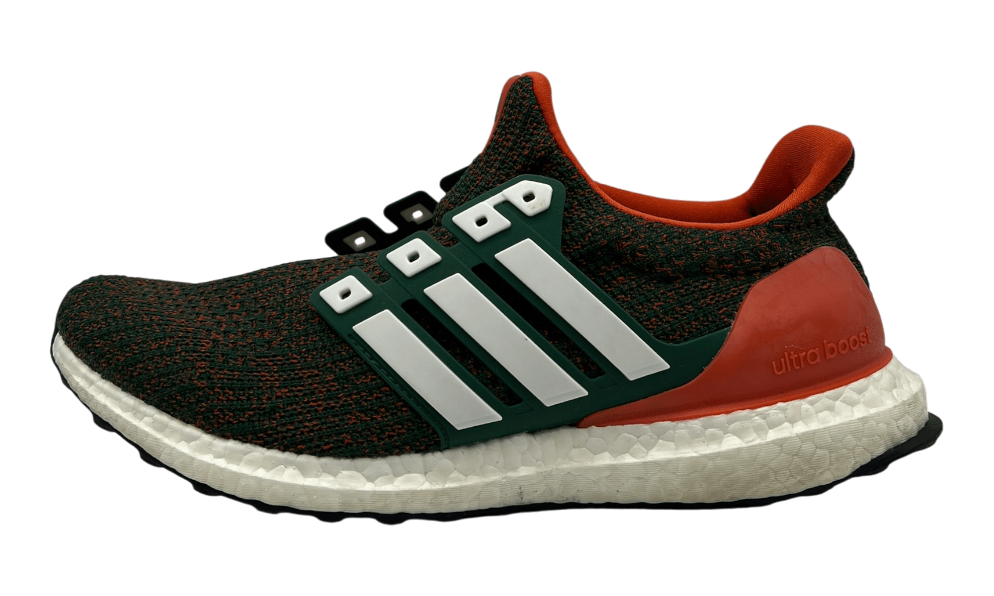 adidas Ultra Boost 4.0 Miami Hurricanes (PreOwned) (No Box) (No Laces)